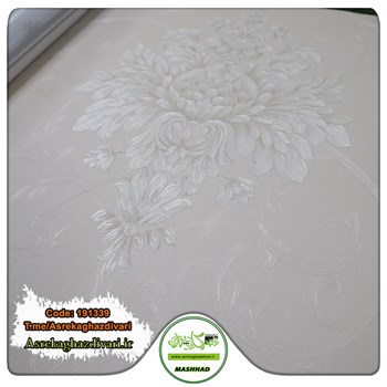 کاغذ-دیواری-ارزان-قیمت-طرح-داماسک-رنگ-سفیدکد-191339-انبار-مشهد