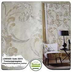 کاغذدیواری-طرح-گل-پیچکی-طلایی-آلبوم-لورنزو-کد-22213