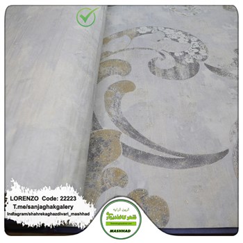 کاغذدیواری-طرح-پتینه-آبی-آلبوم-لورنزو-کد-22223