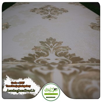 کاغذ-دیواری-ارزان-قیمت-و-حراجی-طرح-داماسک-کرم-کد-2007