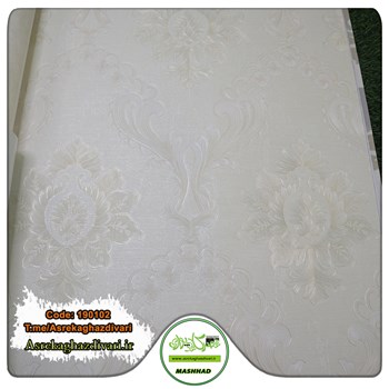 کاغذ-دیواری-ارزان-قیمت-طرح-داماسک-کد-190102-رنگ-کرم-شیری-انبار-مشهد-فلسطین