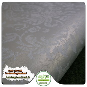 کاغذ-دیواری-ارزان-قیمت-و-حراجی-طرح-داماسک-رنگ-طوسی-کد-881824