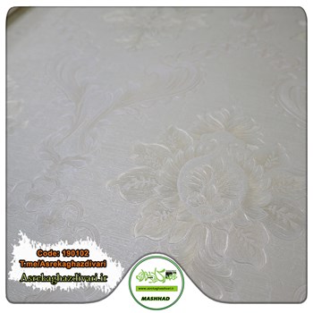 کاغذ-دیواری-ارزان-قیمت-طرح-داماسک-کد-190102-رنگ-کرم-شیری-انبار-مشهد-فلسطین