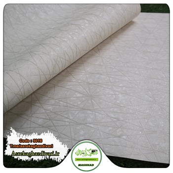 کاغذ-دیواری-ارزان-قیمت-و-حراجی-طرح-هندسی-کد-5016-کرم-رنگ