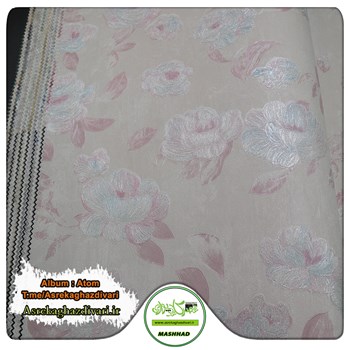 کاغذ-دیواری-آلبوم-اتم-Atom-طرح-اتاق-خوابی-برگ-دار-رنگ-سفید-صورتیکد-6057