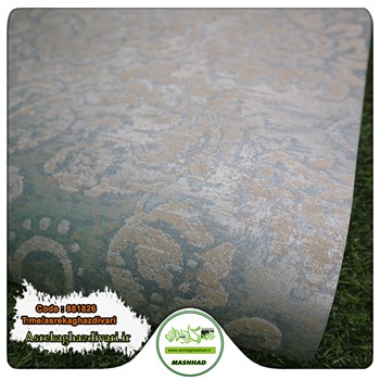 کاغذ-دیواری-ارزان-قیمت-و-حراجی-طرح-داماسک-رنگ-سرمه-ای-کد-881826