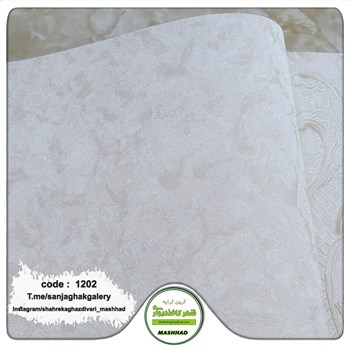کاغذدیواری-مدرن-طرح-پتینه-سفید-کد-1202