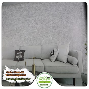 کاغذ-دیواری-البوم-کلاور-Clover-کد-411-طرح-پتینه-و-رنگ-طوسی-سفید