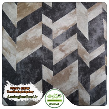 کاغذ-دیواری-البوم-تود-822346-طرح-هندسی-رنگ-کرم-مشکی