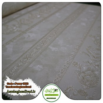 کاغذ-دیواری-آلبوم-پاور-Power-کد-3023-طرح-ستونی-رنگ-کرم-طوسی-قیمت-زیر-200