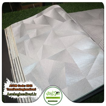 کاغذ-دیواری-آلبوم-اتم-ATOM-کد-6042-طرح-هندسی-طوسی-رنگ-موجود-مشهد