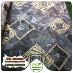 کاغذ-دیواری-آلبوم-جدید-مک-لارن-کد-6627-طرح-پتینه-رنگ-مشکی-سرمه-ای-طلایی