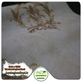 کاغذ-دیواری-طرح-داماسک-کرم-رنگ-حراجی-و-ارزان-قیمت-کد-11021