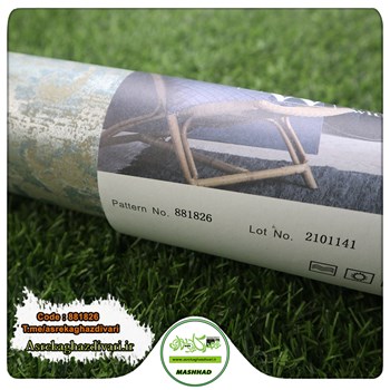 کاغذ-دیواری-ارزان-قیمت-و-حراجی-طرح-داماسک-رنگ-سرمه-ای-کد-881826