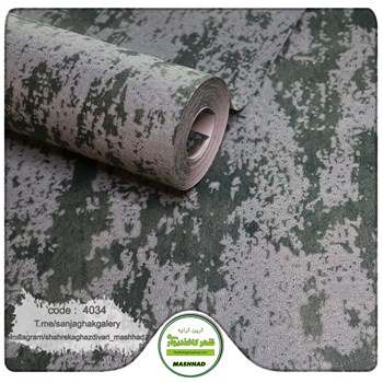کاغذ-دیواری-حراجی-طرح-پتینه-سبز-کد-4034