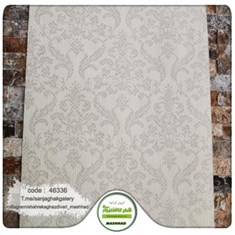 کاغذدیواری-داماسک-سفید-طرح-محو-کد-46336