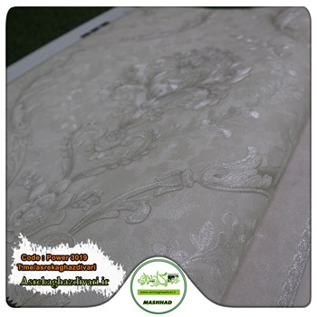 کاغذ-دیواری-آلبوم-پاور-Power-کد-3019-طرح-داماسک-رنگ-سفید-طوسی-قیمت-زیر-200