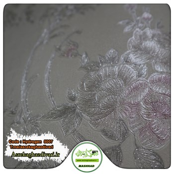 کاغذ-دیواری-آلبوم-هیدروژن-کد-5007-طرح-داماسک-رنگ-سفید-طوسی-گلدار