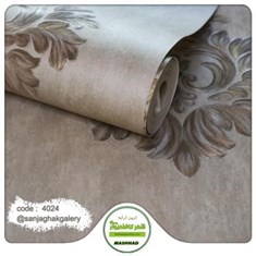 کاغذدیواری-طرح-داماسک-تک-گل-طرح-برجسته-کد-4024