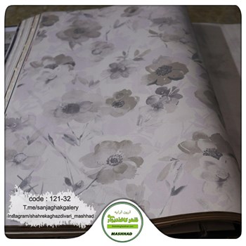 کاغذ-دیواری-حراجی-ارزان-قیمت-اتاق-خوابی-طوسی-رنگ-کد-12132