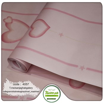 کاغذ-دیواری-حراجی-اتاق-دختر-طرح-قلب-کد-4057
