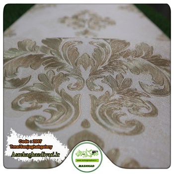 کافذ-دیواری-ارزان-قیمت-و-حراجی-کد-2007-داماسک-طلایی