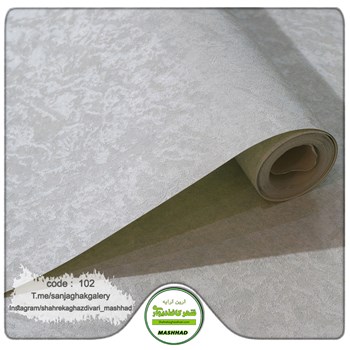 کاغذ-دیواری-پتینه-براق-آبی-فیروزه-ای-کد-102