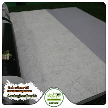 کاغذ-دیواری-البوم-کلاور-Clover-کد-411-طرح-پتینه-و-رنگ-طوسی-سفید