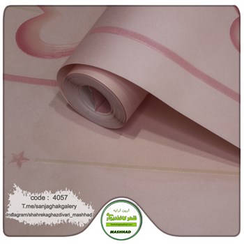 کاغذ-دیواری-حراجی-اتاق-دختر-طرح-قلب-کد-4057