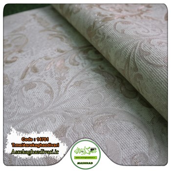 کاغذ-دیواری-حراجی-و-ارزان-قیمت-کد-14701-طرح-داماسک-کرم-طلایی