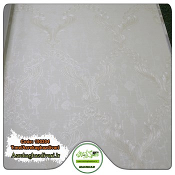 کاغذ-دیواری-ارزان-قیمت-طرح-داماسک-کد-190204-رنگ-کرم-شیری-انبار-مشهد-فلسطین