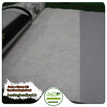 کاغذ-دیواری-البوم-کلاور-Clover-کد-411-طرح-پتینه-و-رنگ-طوسی-سفید