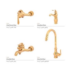 ست-کامل-شیرآلات-آریسا-طلایی