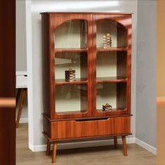 بوفه-دو-درب-تک-کشو-شیشه-ای-کد-1076