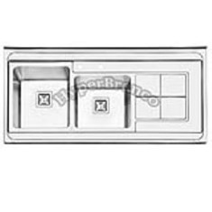 سینک-پرنیان-استیل-PS-1113-روکار