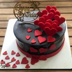 کیک-شکلاتی-قلبی