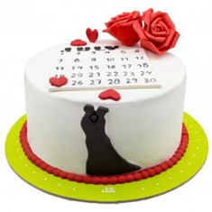 کیک-سالگرد-ازدواج