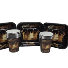 تم-ظرف-و-لیوان-مدل-تاج-مشکی-کد-23412