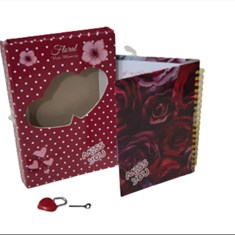 دفتر-خاطرات-سنجاقک-کد-60-طرح-گل-رنگ-سرخابی