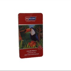 مداد-رنگی-12-رنگ-فلزی-تخت-Sky-Glory