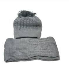 شال-و-کلاه-بافت-دخترانه-و-زنانه-مدل-داخل-خز-رنگ-طوسی-کد-900