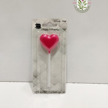 شمع-تولد-قلبی-Cake-mate-مدل-تکی