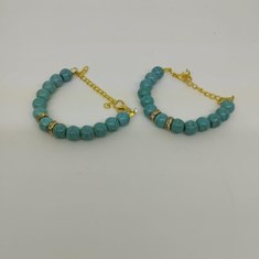 دستبند-زنانه-و-دخترانه-مدل-فیروزه-ای-کد-DF3