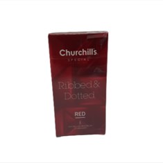 کاندوم-Churchill-s-مدل-Ribbed-Dotted-RED