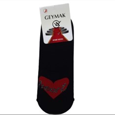 جوراب-کالج-دخترانه-و-زنانه-GEYMAK-طرح-قلبی