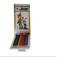 مداد-رنگی-12-رنگ-مقوایی-شهباز