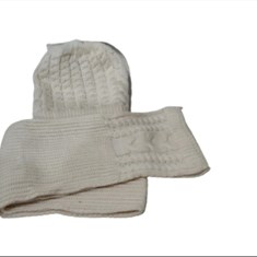 شال-و-کلاه-بافت-دخترانه-و-زنانه-مدل-داخل-خز-رنگ-سفید-کد-902