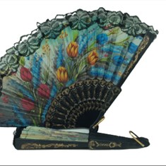 بادبزن-دستی-مدل-پارچه-ای-رنگ-مشکی-کد-3230