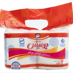 دستمال-توالت-دوقلو-پرمیس-مدل-دو-رول