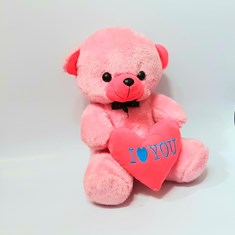 عروسک-پولیشی-خرس-کد-K101-رنگ-صورتی